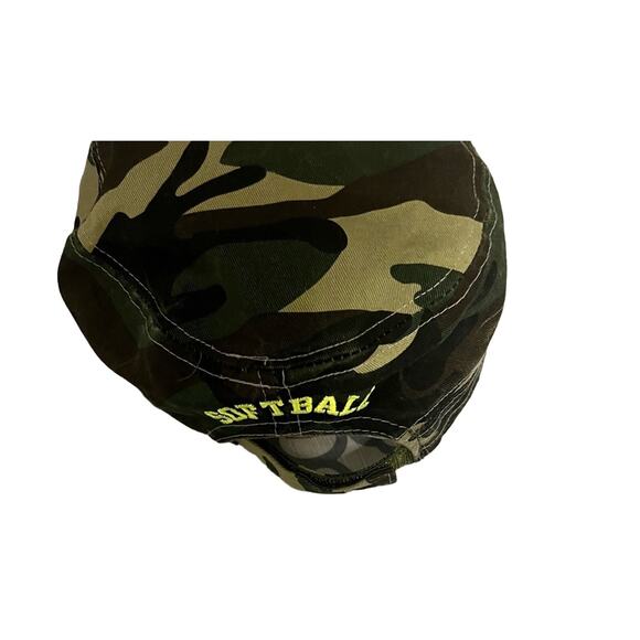 Camo Softball Mom Cap, Bling, Adjustable Band - Picture 3 of 3